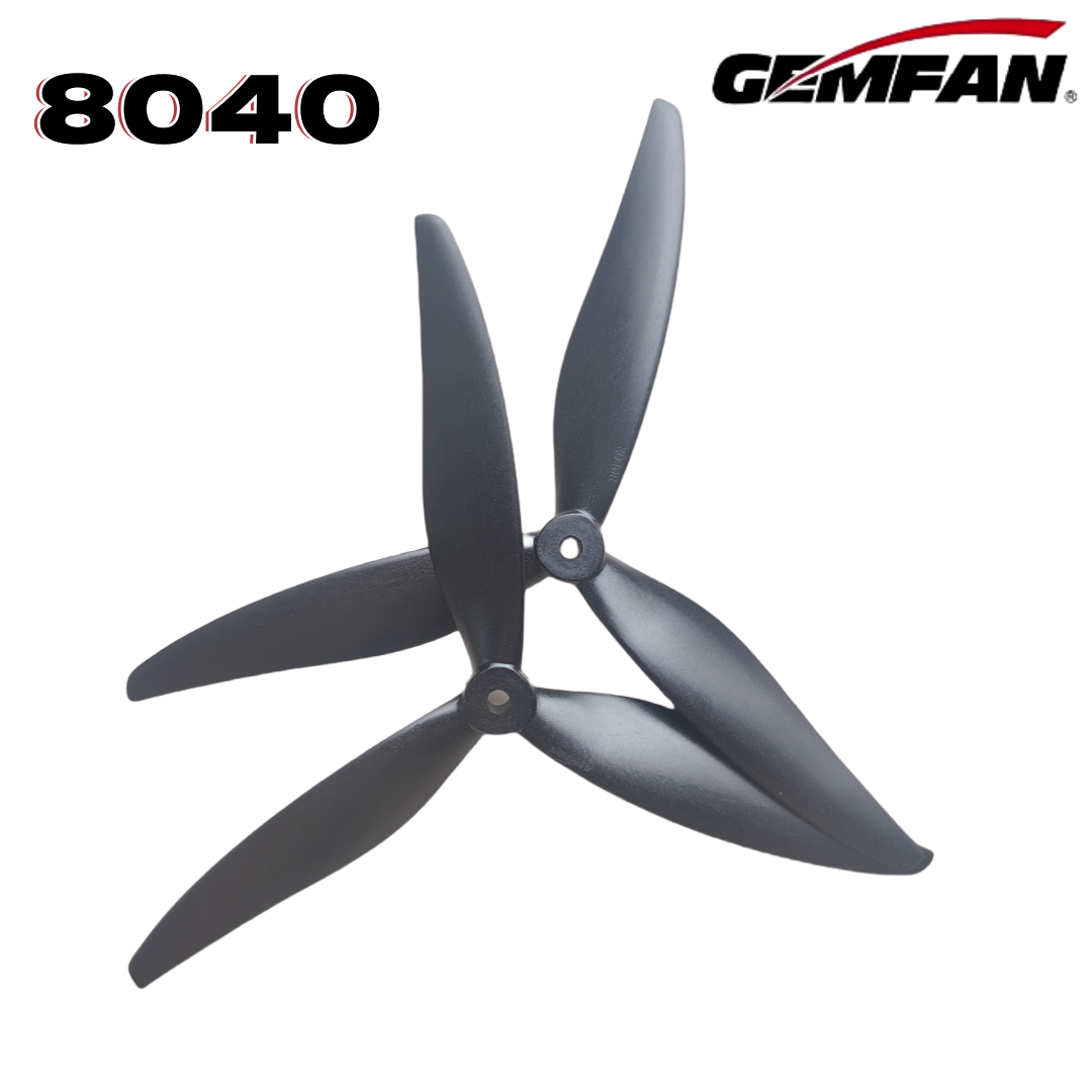 Gemfan 8040 8X4X3 3-blade 8-in - Drone Gimbal Controller recension och pris