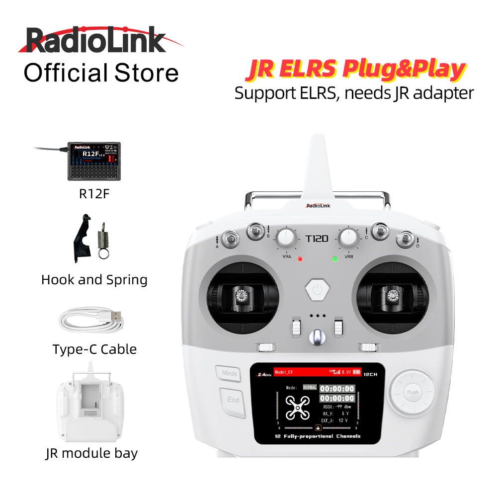 RadioLink T12D JR Module 12CH  - Drone Gimbal Controller recension och pris