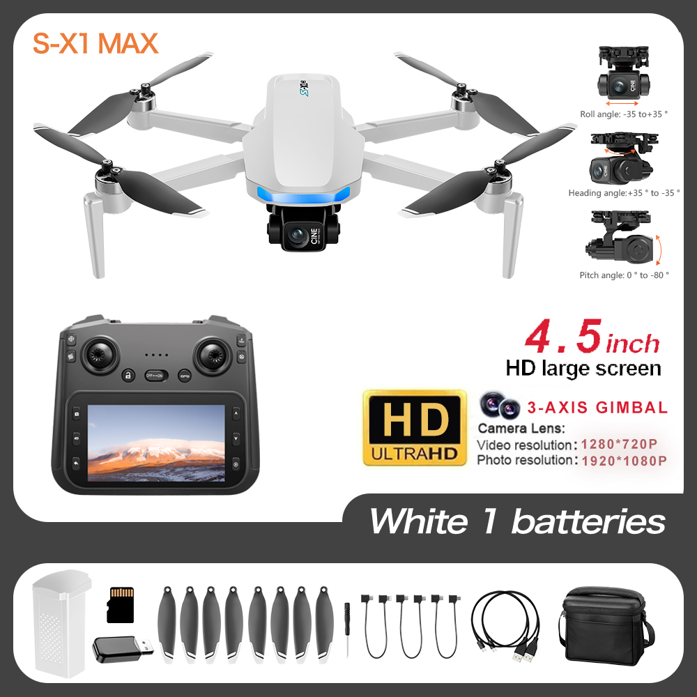 S-X1 Pro 4K GPS Drone with 3-A - Jjrc Drone X12 recension och pris